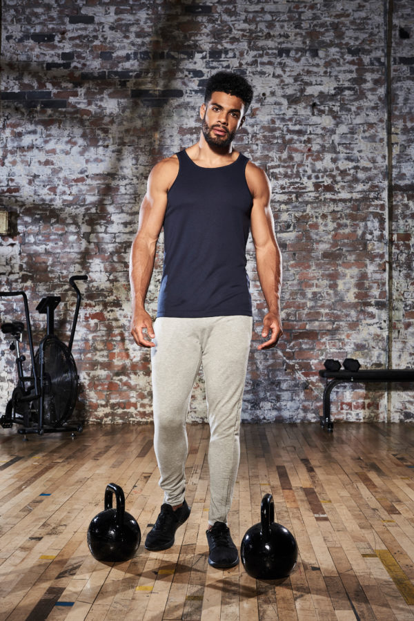 Mens standard vest with logo