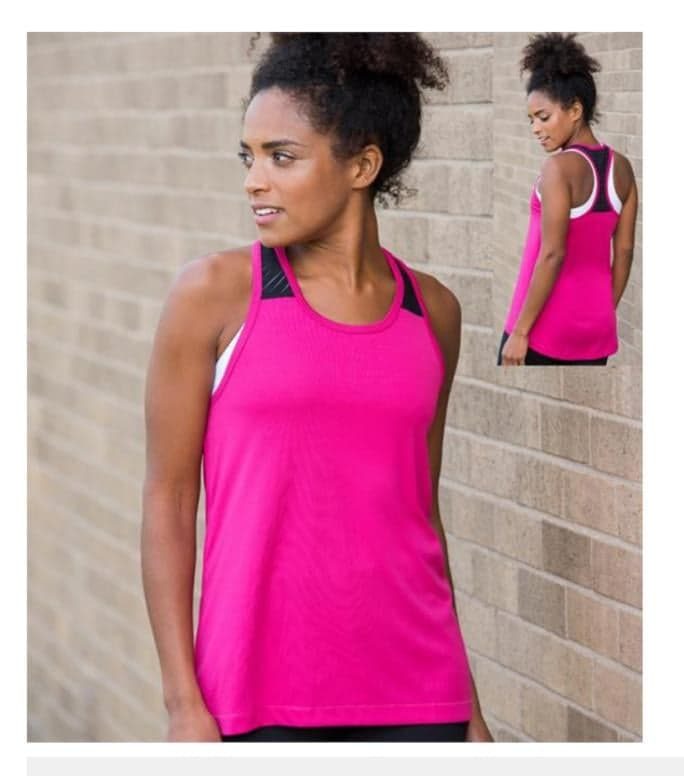 Ladies long loose fit vest - E.L. Fitness