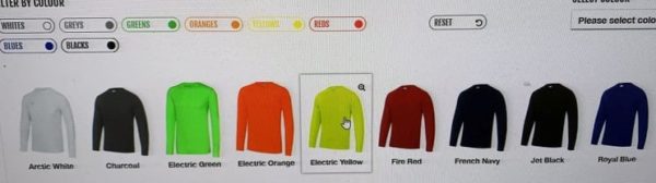 Men's Long sleeved T Shirt with logo - Image 2
