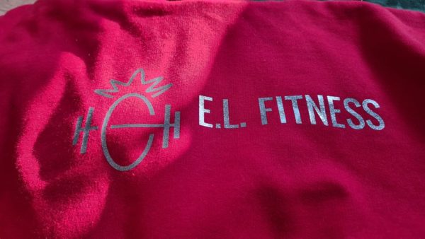WINTER SPECIAL Red hoody with silver glitter logo winter special - Image 3