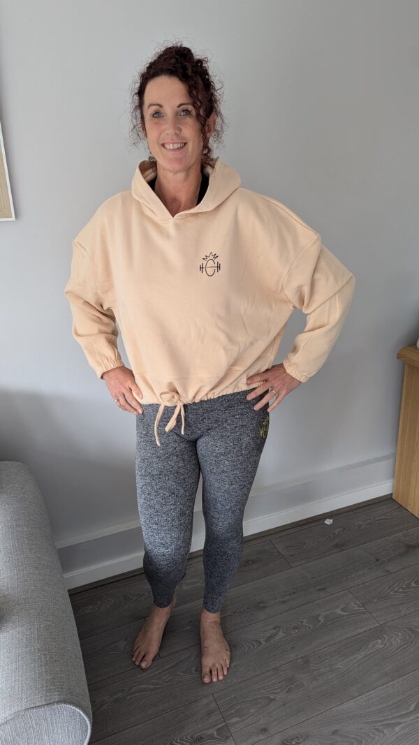 Cropped Hoody with drawstring - Image 2