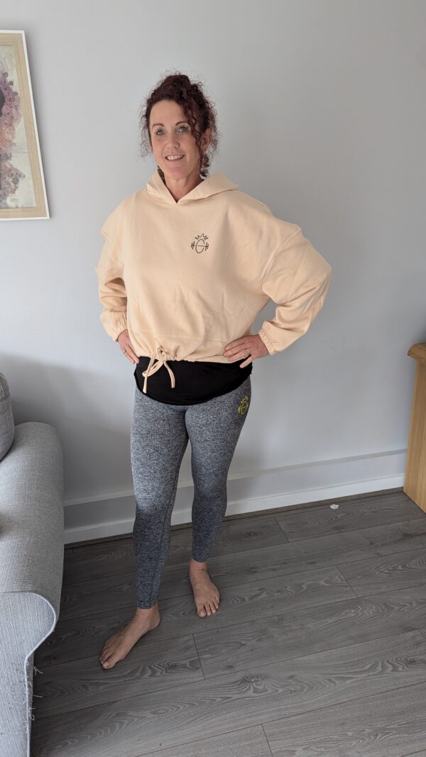 Cropped Hoody with drawstring