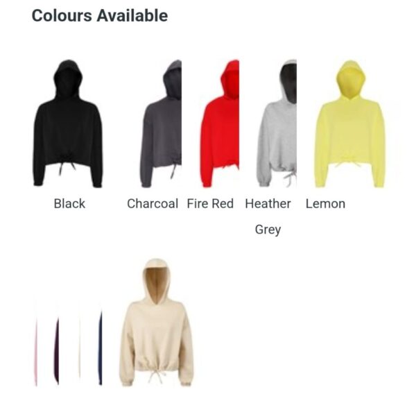 Cropped Hoody with drawstring - Image 4