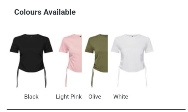 Ruched Cropped Tshirt - Image 3