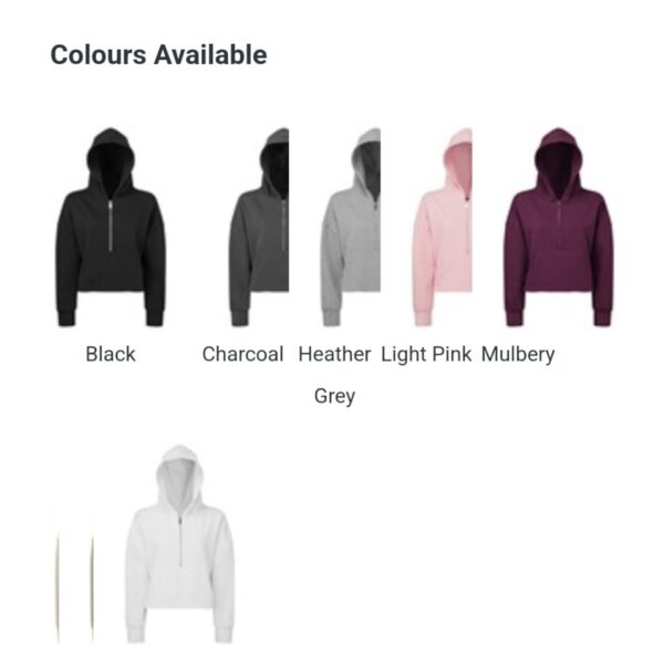 Cropped Zipped Hoody - Image 2